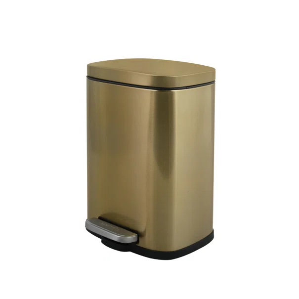 Κάδος Απορριμμάτων (21.4x16.4x29.5) Spirella 5lt Akira Matte Gold 05392.014