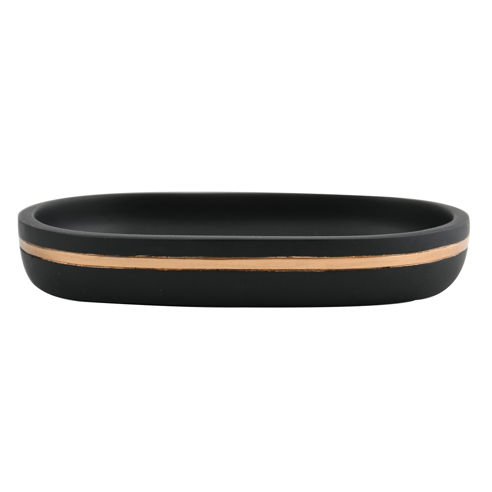 Σαπουνοθήκη (17.5x6.5) Spirella Bly Black Gold 03297.001