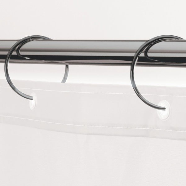 Κρίκοι Κουρτίνας Μπάνιου 12τμχ Spirella Ringo Small Titan Black 03822.001