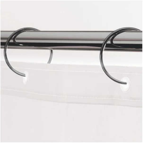 Κρίκοι Κουρτίνας Μπάνιου 12τμχ Spirella Ringo Small Titan Black 03822.001