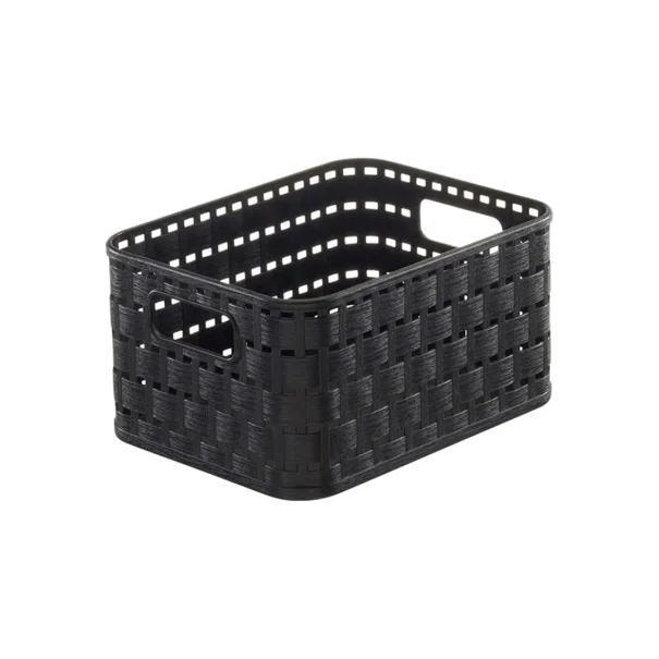 Καλάθι Αποθήκευσης 6lt Rotho Country Anthracite 06935.009