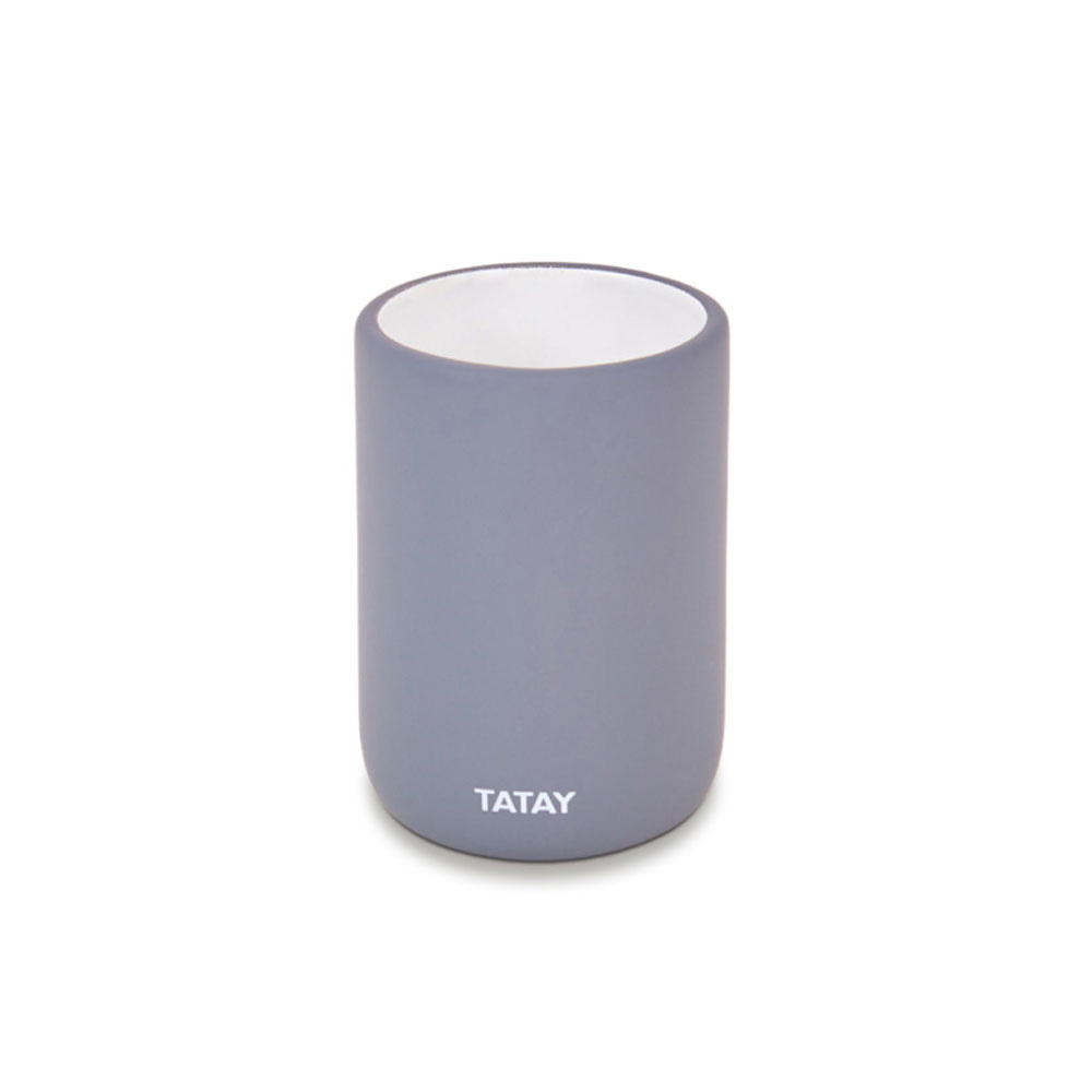 Ποτηροθήκη Μπάνιου Tatay Soft Grey 06795.002