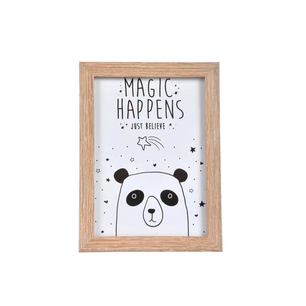 Παιδικό Καδράκι/Κορνίζα L-C Wild Kids Panda 6CAD072