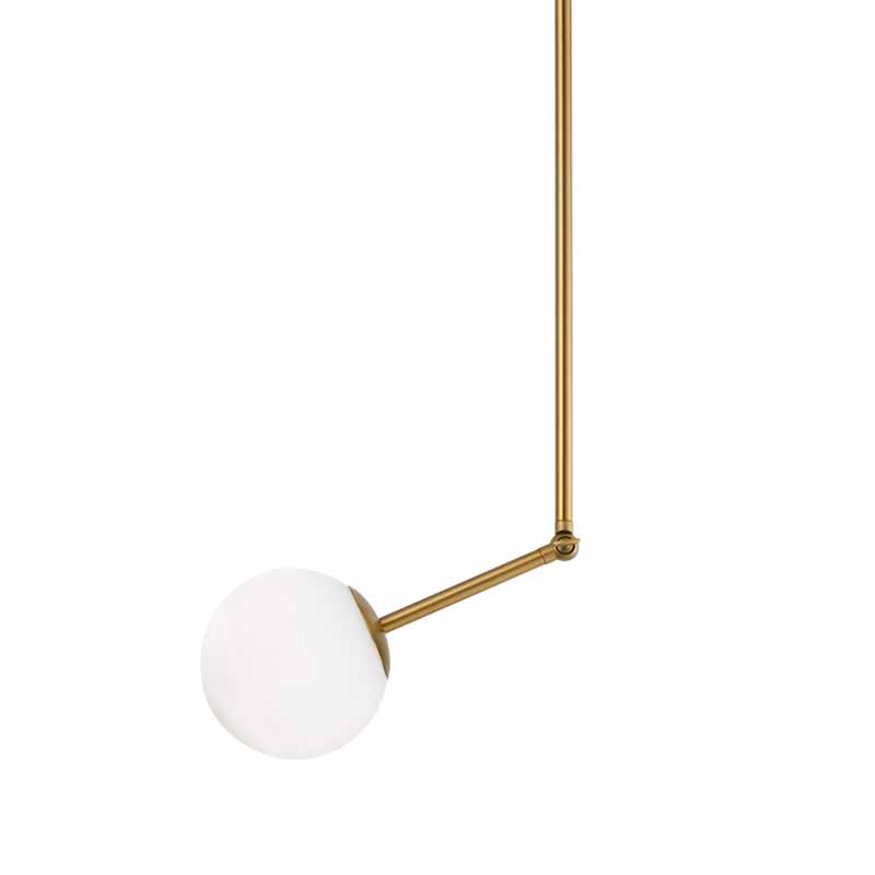 Φωτιστικό Οροφής Μονόφωτο Aca Thetis V260501P Brass