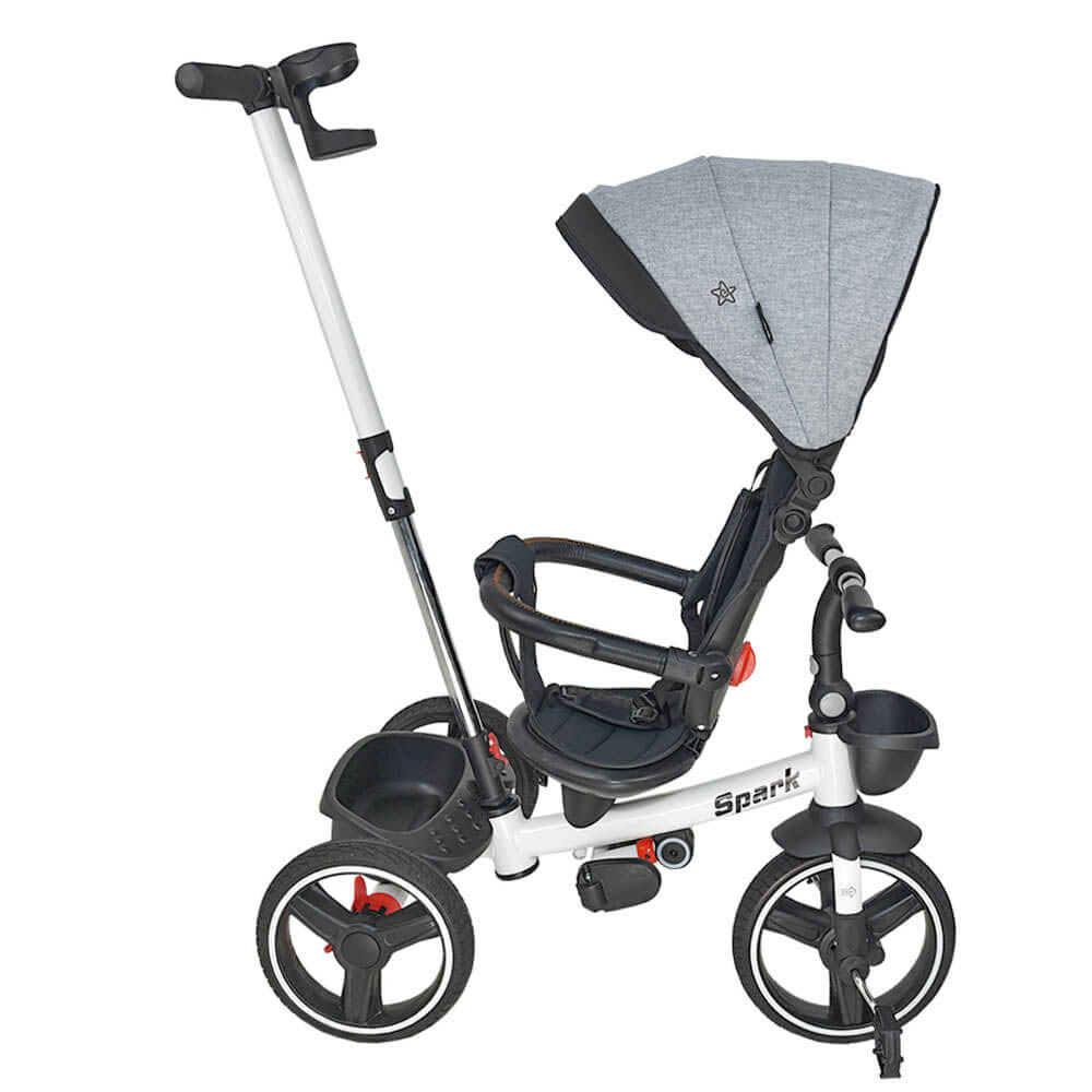 Ποδήλατο Τρίκυκλο (18 Μηνών - 5 Ετών) Bebe Stars 360° Spark Grey 817-186 Παιχνίδια Βρεφικά για Μωρά 12 18 Spitishop