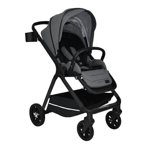 Καρότσι + Τσάντα Αλλαξιέρα (0-48 Μηνών/ Έως 22kg) Bebe Stars Nammos Grey 346-186