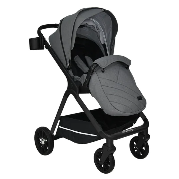 Καρότσι + Τσάντα Αλλαξιέρα (0-48 Μηνών/ Έως 22kg) Bebe Stars Nammos Grey 346-186