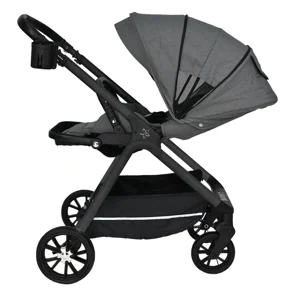 Καρότσι + Τσάντα Αλλαξιέρα (0-48 Μηνών/ Έως 22kg) Bebe Stars Nammos Grey 346-186