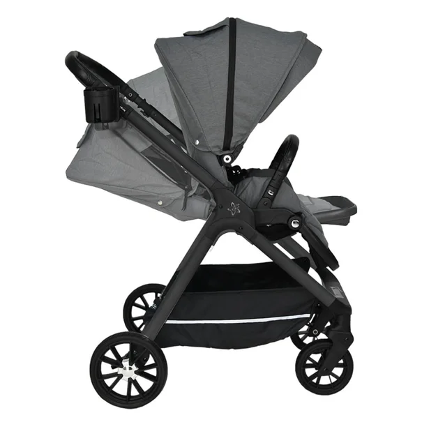 Καρότσι + Τσάντα Αλλαξιέρα (0-48 Μηνών/ Έως 22kg) Bebe Stars Nammos Grey 346-186