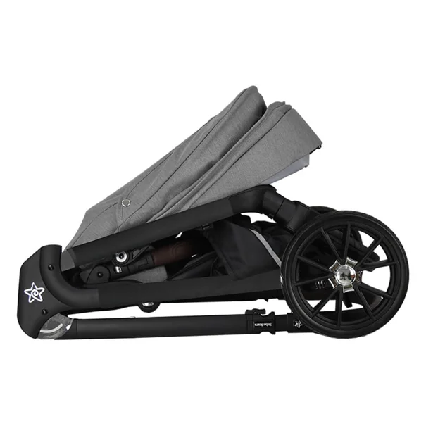 Καρότσι + Τσάντα Αλλαξιέρα (0-48 Μηνών/ Έως 22kg) Bebe Stars Nammos Grey 346-186