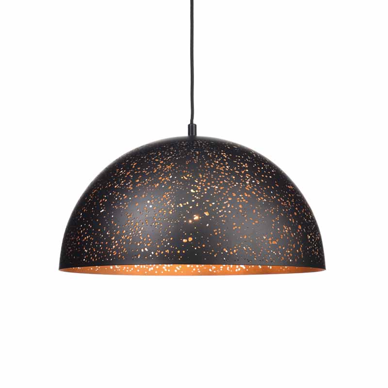 Φωτιστικό Οροφής Μονόφωτο Aca Planetario V363381PBG Black Matt