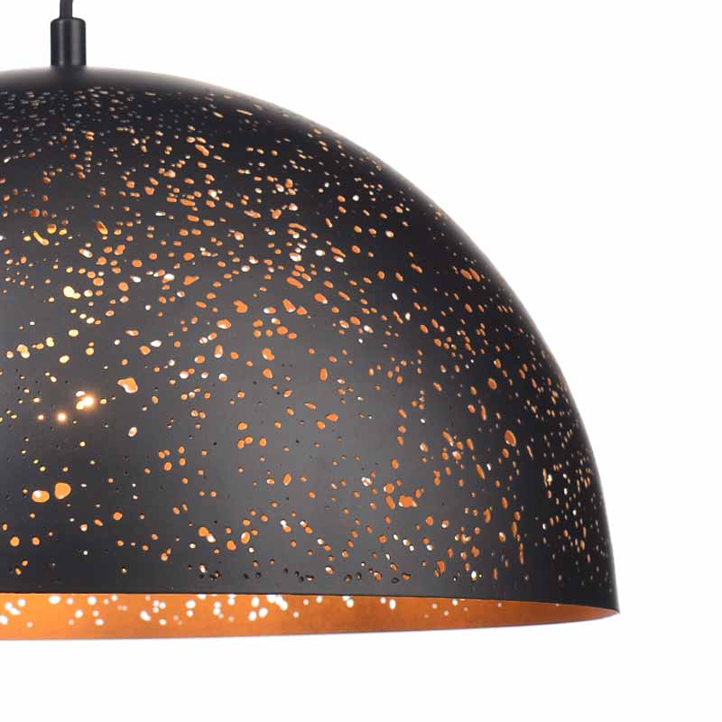 Φωτιστικό Οροφής Μονόφωτο Aca Planetario V363381PBG Black Matt