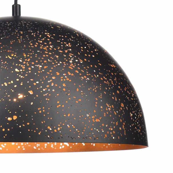 Φωτιστικό Οροφής Μονόφωτο Aca Planetario V363381PBG Black Matt
