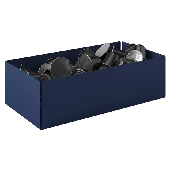 Θήκη Για Κάψουλες Καφέ (25x7.5x13) Pam & Co 117-203 Matt Navy Blue