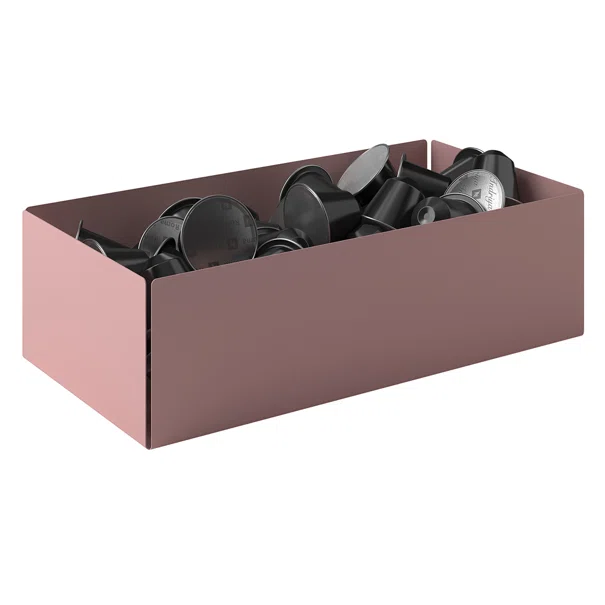 Θήκη Για Κάψουλες Καφέ (25x7.5x13) Pam & Co 117-303 Matt Pink