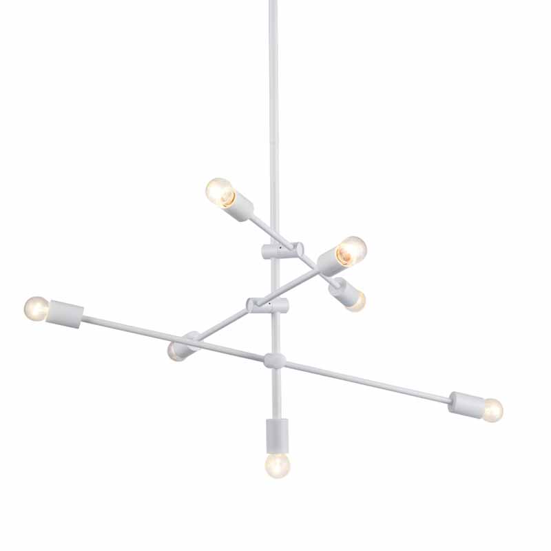 Φωτιστικό Οροφής Πολύφωτο Aca Luther OD680107WH White Matt
