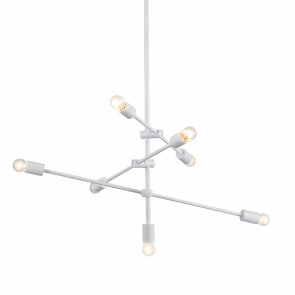 Φωτιστικό Οροφής Πολύφωτο Aca Luther OD680107WH White Matt