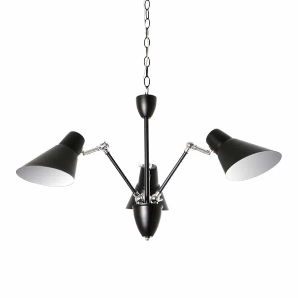 Φωτιστικό Οροφής Τρίφωτο Aca Sol TNK854573PB Black Matt
