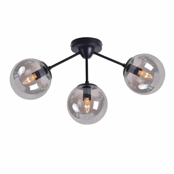 Φωτιστικό Οροφής Τρίφωτο Aca Bombay OD807003C Black Matt