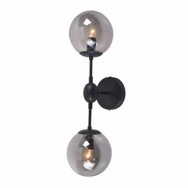 Απλίκα Τοίχου Aca Bombay OD807002W Black Matt
