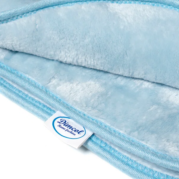 Κουβέρτα Βελουτέ Κούνιας (110x140) Dimcol Sweet Bear 11 Baby Blue