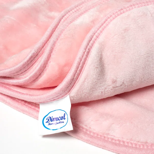 Κουβέρτα Βελουτέ Κούνιας (110x140) Dimcol Sweet Bear 12 Baby Pink