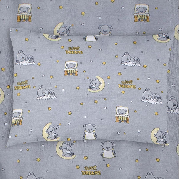 Βρεφική Μαξιλαροθήκη (35x45) Dimcol Sweet Dreams 552 Grey