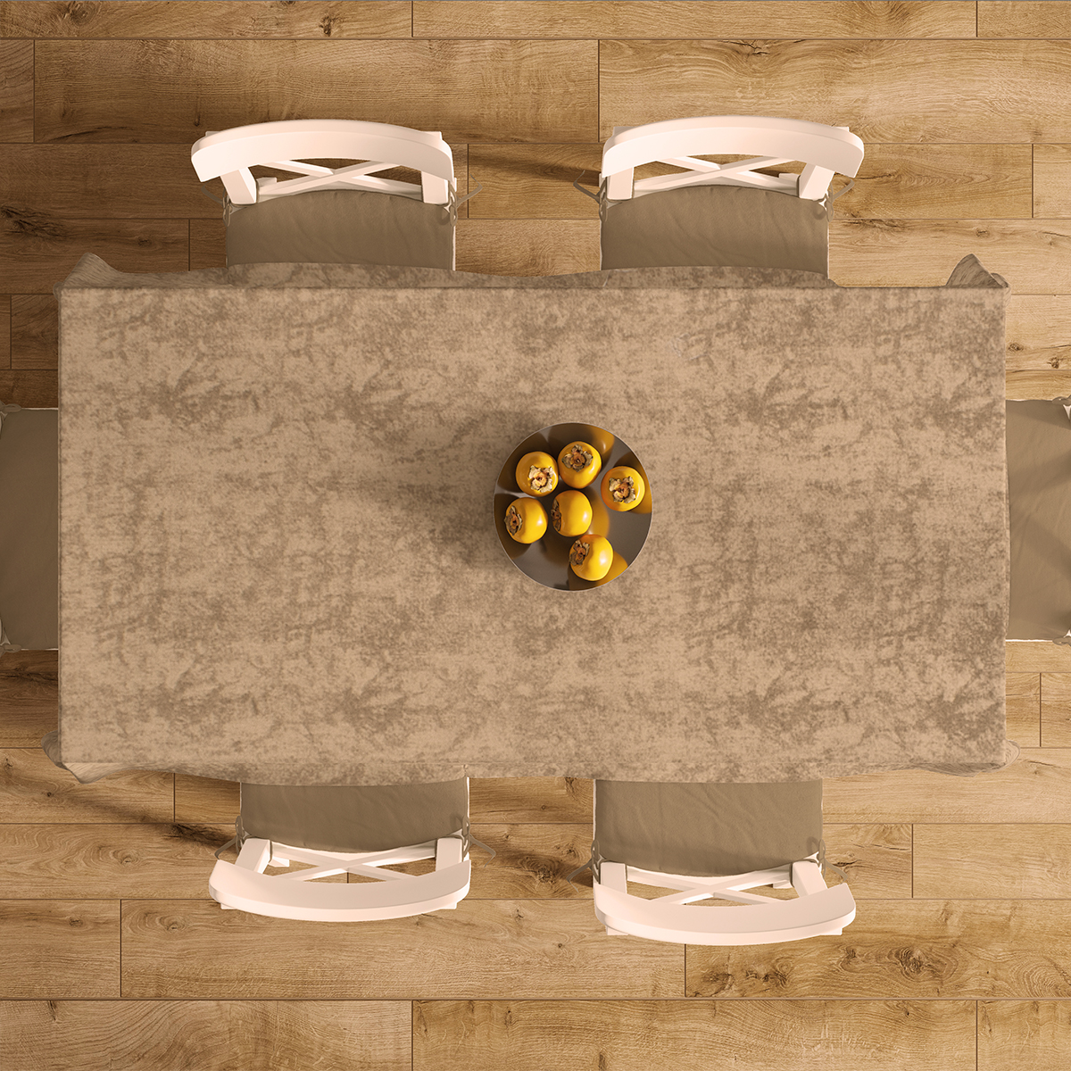 Αλέκιαστο Καρέ (90x90) Dimcol Panama Shadow Brown