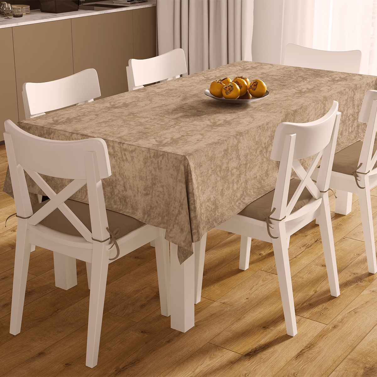 Αλέκιαστο Τραπεζομάντηλο (140x180) Dimcol Panama Shadow Brown