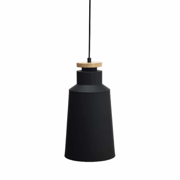 Φωτιστικό Οροφής Μονόφωτο Aca Aeneas KS1987PBW Black Matt