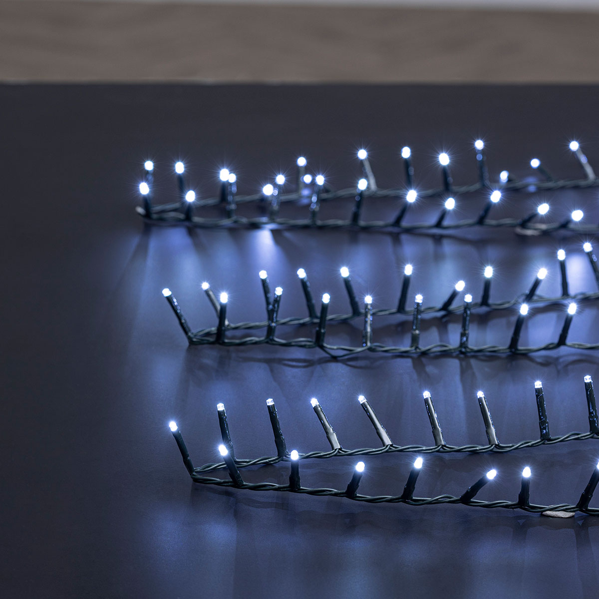 Χριστουγεννιάτικα Λαμπάκια 2000 Led Σε Σειρά 50μ Ψυχρό Λευκό Με 8 Προγράμματα F-R 191055B2