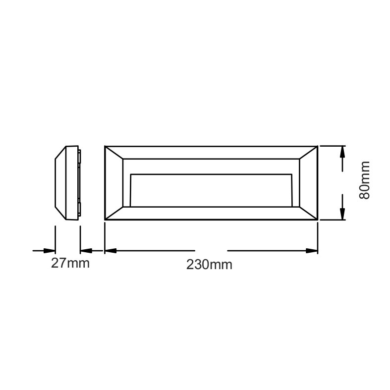 Απλίκα Led Εξωτερικού Χώρου Aca Slim32Nw White Φωτιστικά - Κήπου Spitishop
