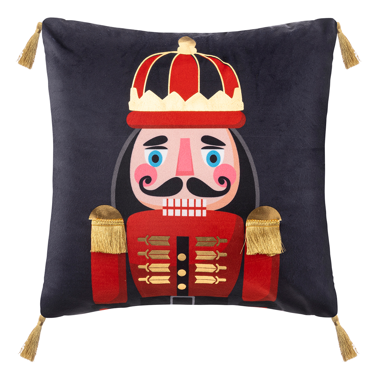 Χριστουγεννιάτικο Μαξιλάρι Βελουτέ (40x40) A-S Nutcracker 183775