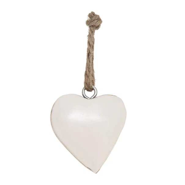 Στολίδι Χριστουγεννιάτικο (6εκ.) A-S Heart White 162940N