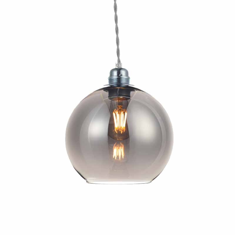 Φωτιστικό Οροφής Μονόφωτο Aca Pythia V3643320GY Silver/Tint