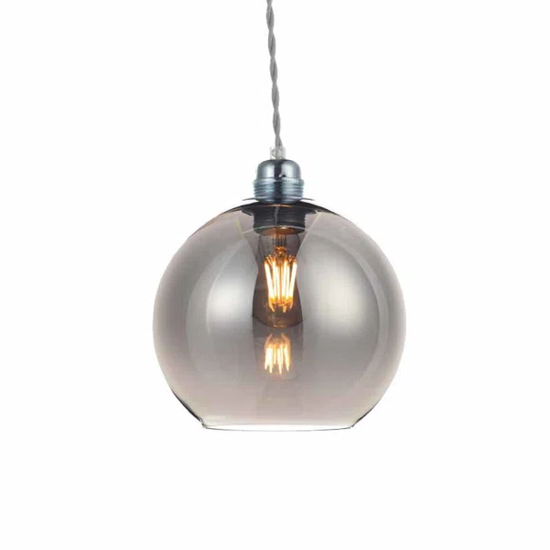 Φωτιστικό Οροφής Μονόφωτο Aca Pythia V3643320GY Silver/Tint