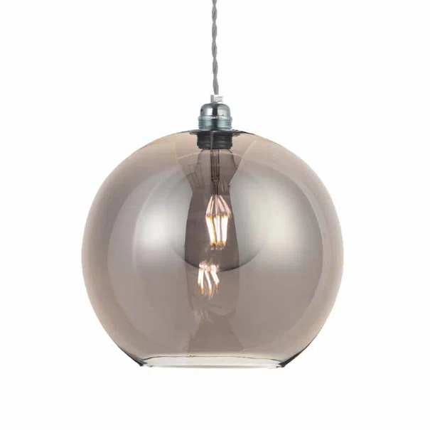Φωτιστικό Οροφής Μονόφωτο Aca Pythia V3643330GY Silver/Tint