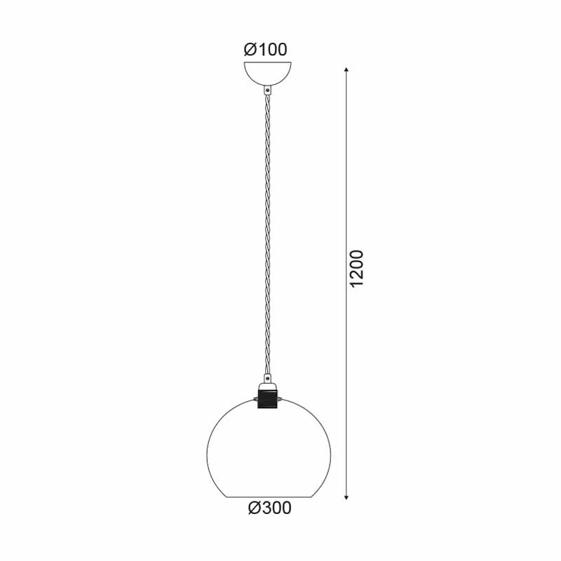 Φωτιστικό Οροφής Μονόφωτο Aca Pythia V3643330Gy Silver Tint Φωτιστικά Κρεμαστά Spitishop