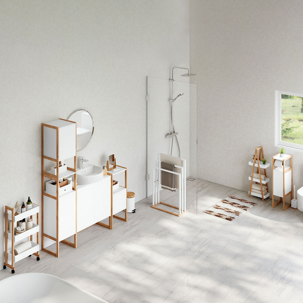 Σταντ για Χαρτί Υγείας (33X20X80) F-V Natureo White 174895A Μπάνιο Αξεσουάρ Μπάνιου Χαρτοθήκες Spitishop