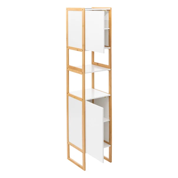 Στήλη Μπάνιου Με Ντουλάπια (33x33x170) F-V Natureo White 174890A