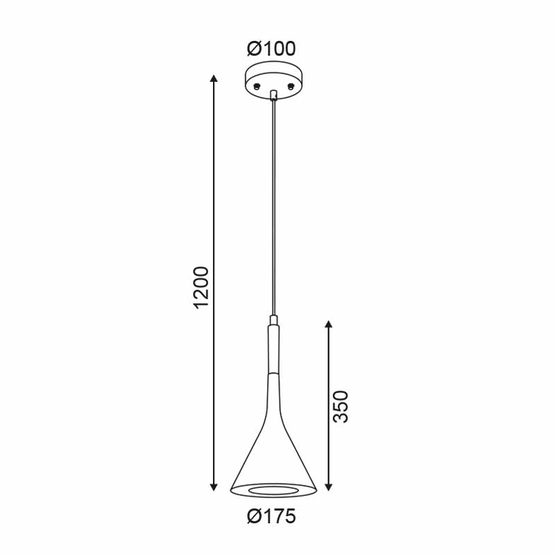 Φωτιστικό Οροφής Μονόφωτο Aca Everest V36174Gy Grey Φωτιστικά Κρεμαστά Spitishop