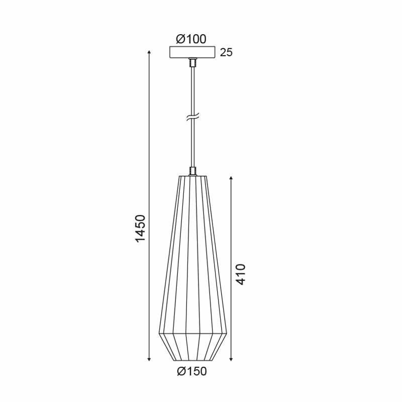 Φωτιστικό Οροφής Μονόφωτο Aca Ks174415Pc Copper Φωτιστικά Κρεμαστά Spitishop