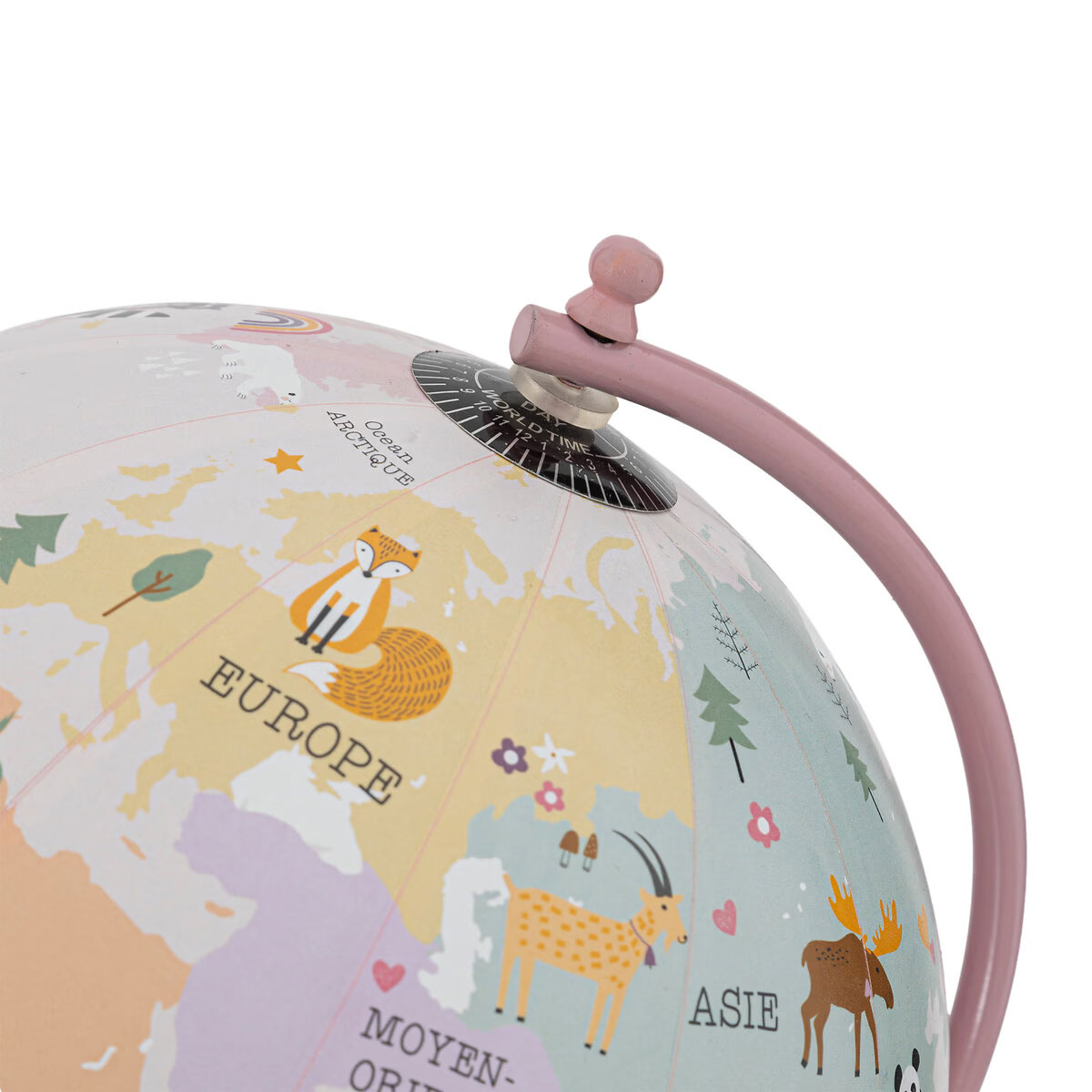 Διακοσμητική Υδρόγειος Σφαίρα (Φ22X28) A-S Globe Pink 195839A Παιδικά Διακόσμηση Παιδικού Δωματίου Διακοσμητικά για Κορίτσια Spitishop