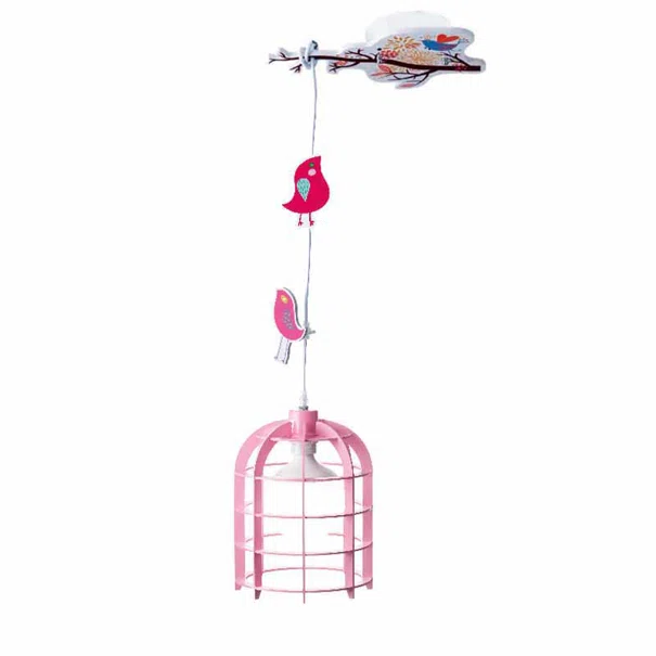 Παιδικό Φωτιστικό Οροφής Μονόφωτο Aca Foret MD150411P Pink