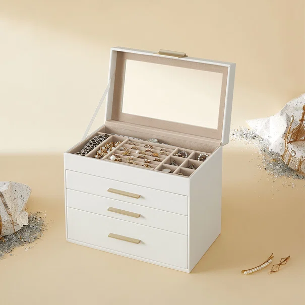 Μπιζουτιέρα Κουτί Με Συρτάρια (25.1x15.3x21.5) Songmics JBC161W01