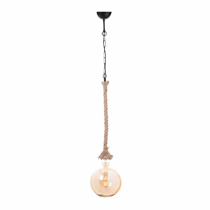 Ανάρτηση Φωτιστικού Οροφής Aca 50BRC Rope/Black Matt