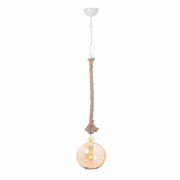 Ανάρτηση Φωτιστικού Οροφής Aca 50WRC Rope/White Matt