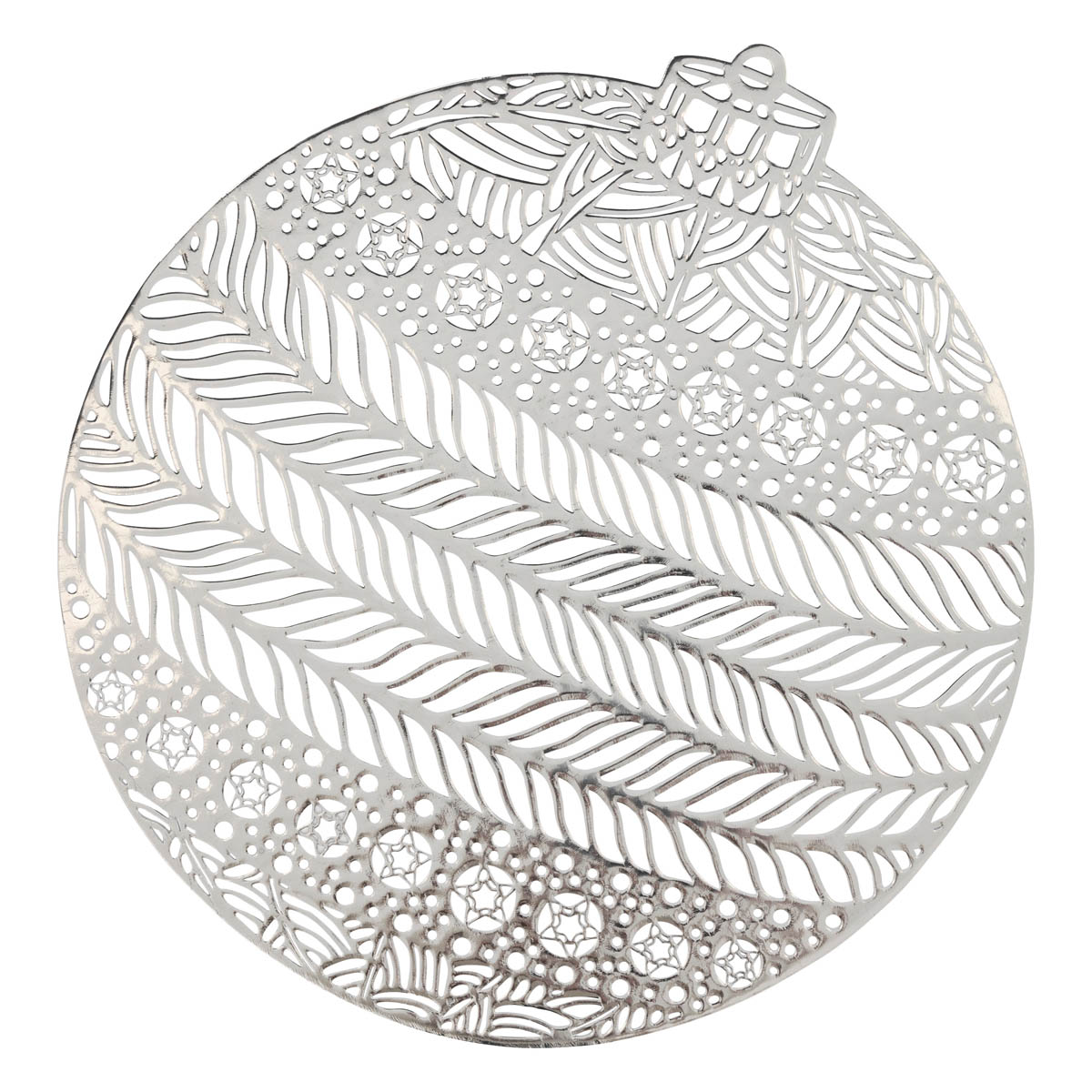 Χριστουγεννιάτικο Σουπλά (Φ38) A-S Ball Silver 191117AR