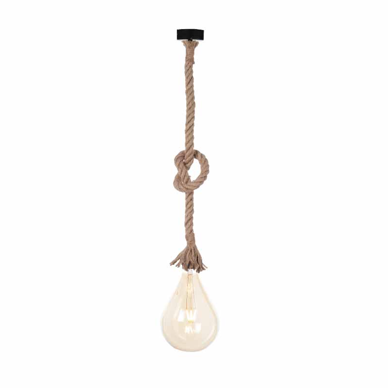 Ανάρτηση Φωτιστικού Οροφής Aca 50BR Rope/Black Matt