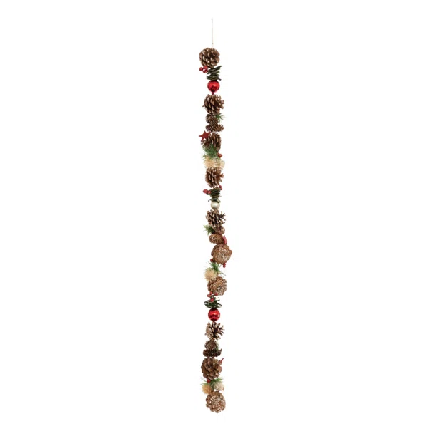 Χριστουγεννιάτικη Γιρλάντα 100εκ. A-S Wood Pinecone 195556